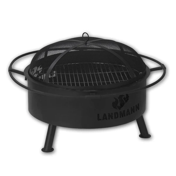 2in1 Outdoor Fire Basket & Grill Industrial Design - Inhomebuy