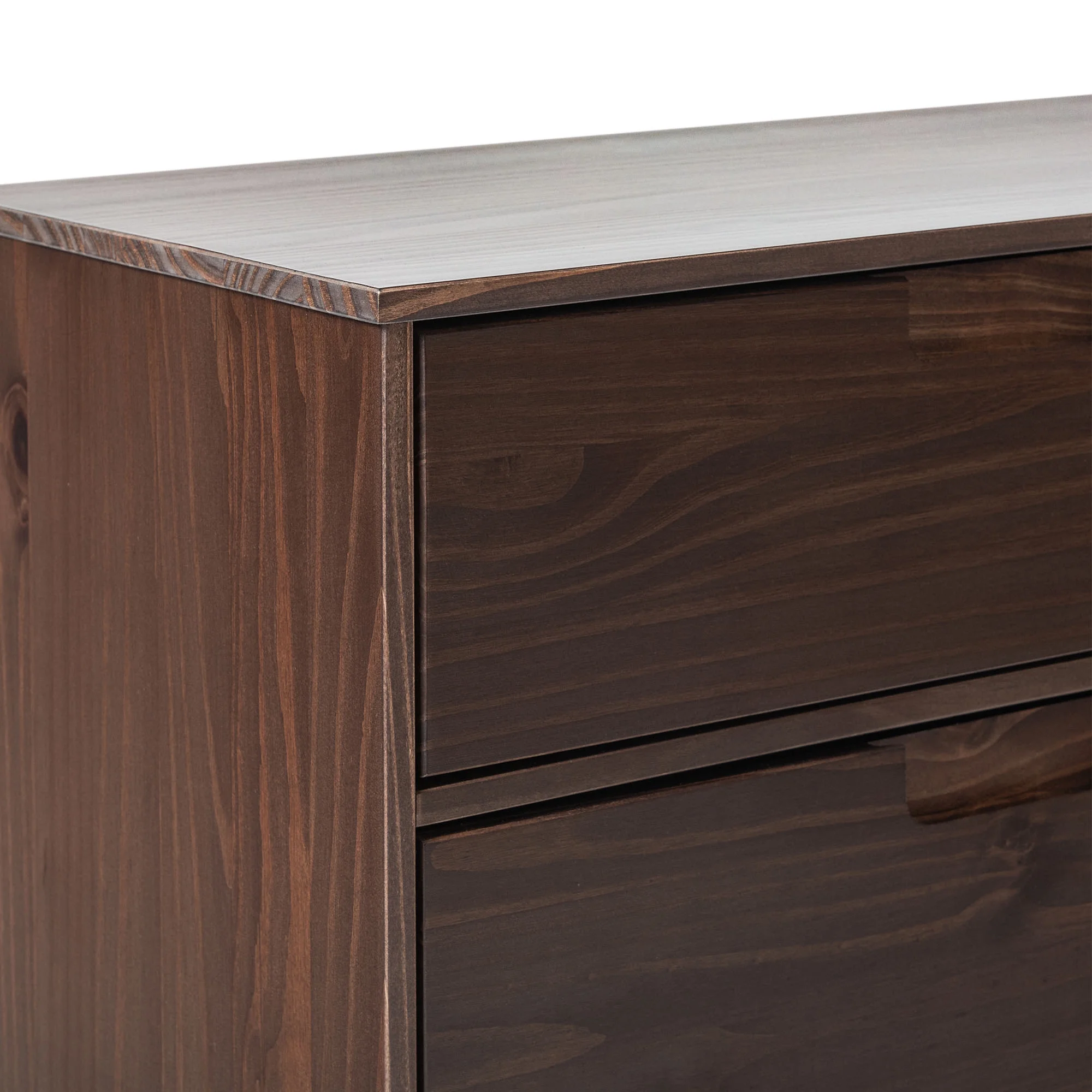 Walker Edison Sonoma 6-Drawer Solid Wood Caramel Dresser - Inhomebuy