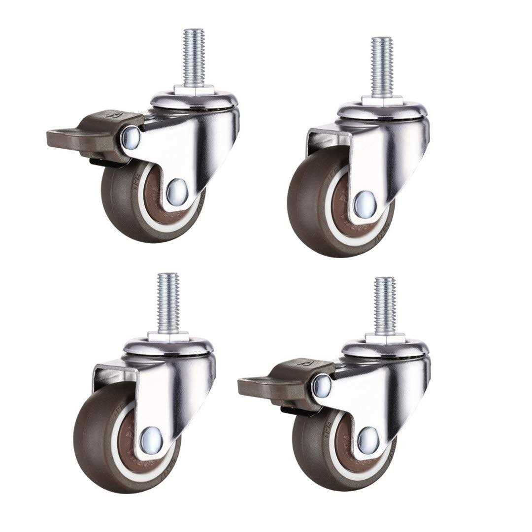 Norgail 1 Inch Small Tiny Shopping Cart Wheel Replacement Swivel Caste - Inhomebuy