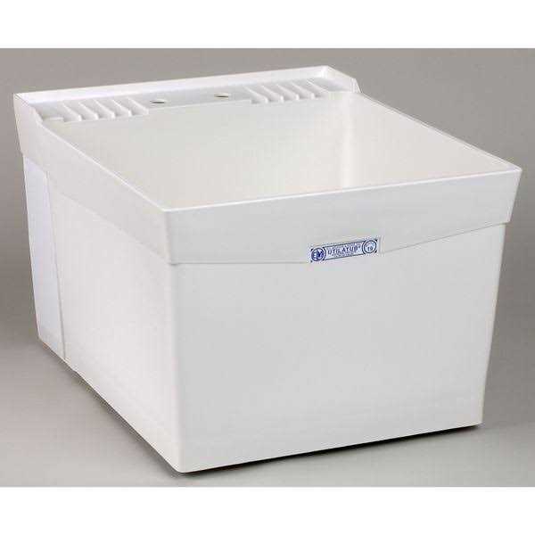 Mustee 19CF 20×24 inch Combo Laundry Tub, White - Inhomebuy