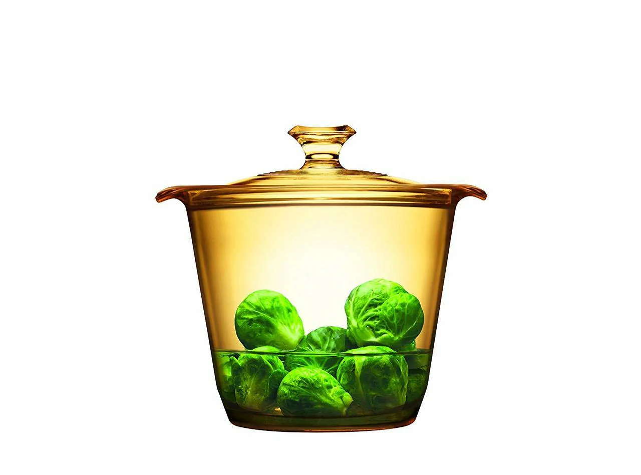 Visions FLAIR Glass Stew Pot |VSF12STW| 1.2L with Glass Cover - Inhomebuy