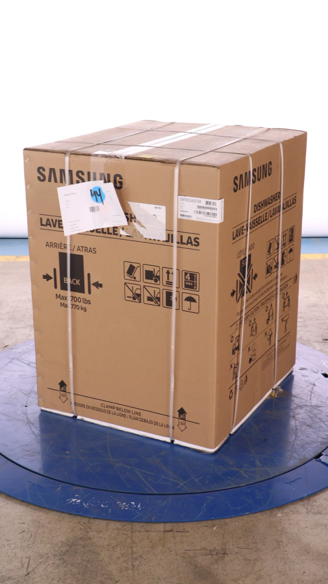 SAMSUNG 24 IN. STAINLESS STEEL DISHWASHER WITH THIRD RACK - DW80CG4051SRAA - Inhomebuy