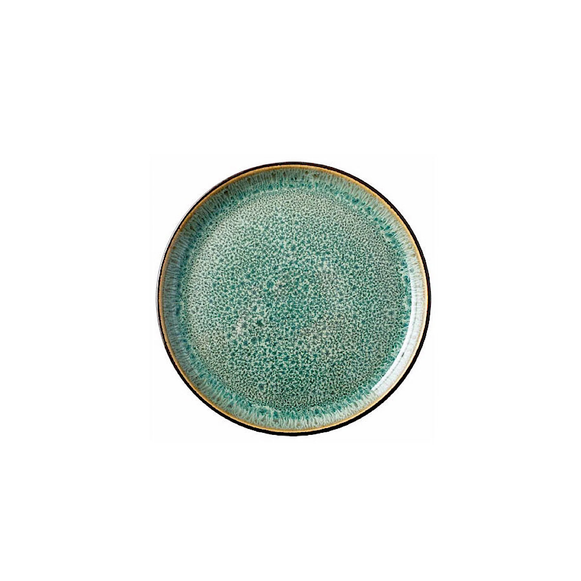 Stoneware Gastro Plate 17 cm Black, Green - Inhomebuy