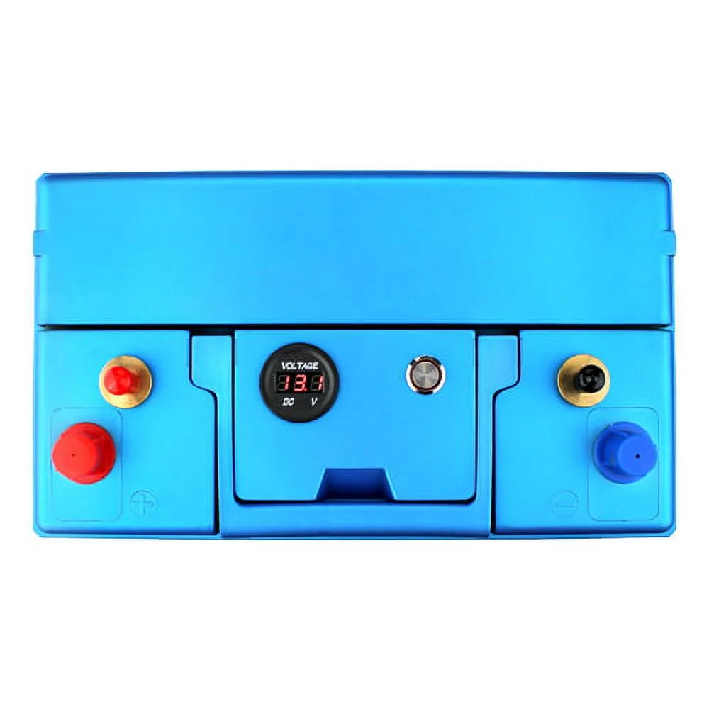 Deep Cycle Lithium-Ion Dual Terminal RV Battery With Emergency Start 900CCA Group Size 27 - Inhomebuy