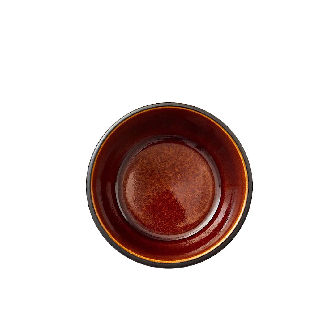 Stoneware Bowl 10cm Black Amber - Inhomebuy