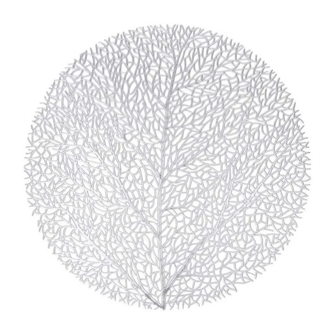 kora Placemat Silver 38 cm - Inhomebuy