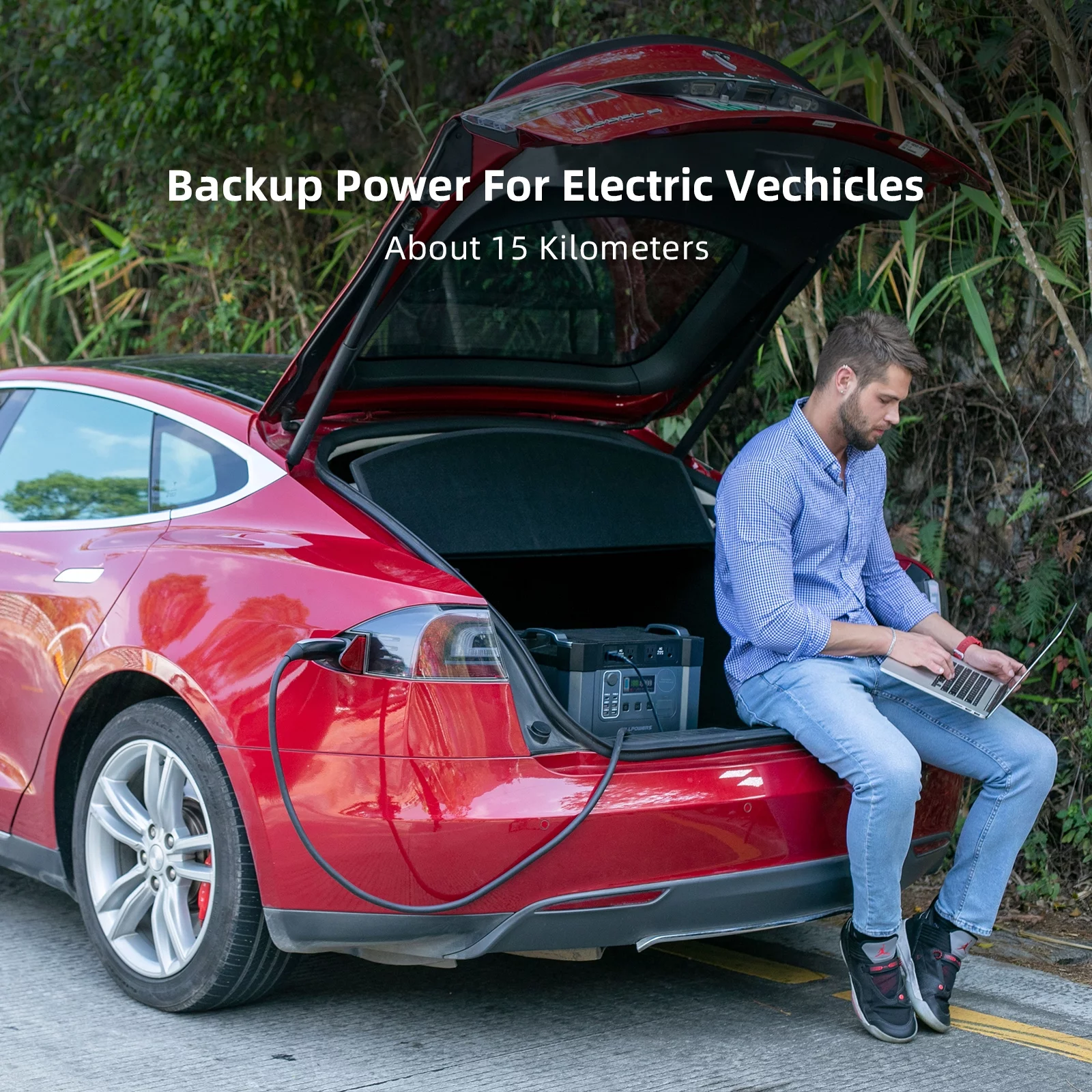 ALLPOWERS S2000 Solar Generator Kit, include 2000W 1500Wh Portable Power Station with 2 Pack SP027 100W Foldable Solar Panel [Shipping Separately] - Inhomebuy