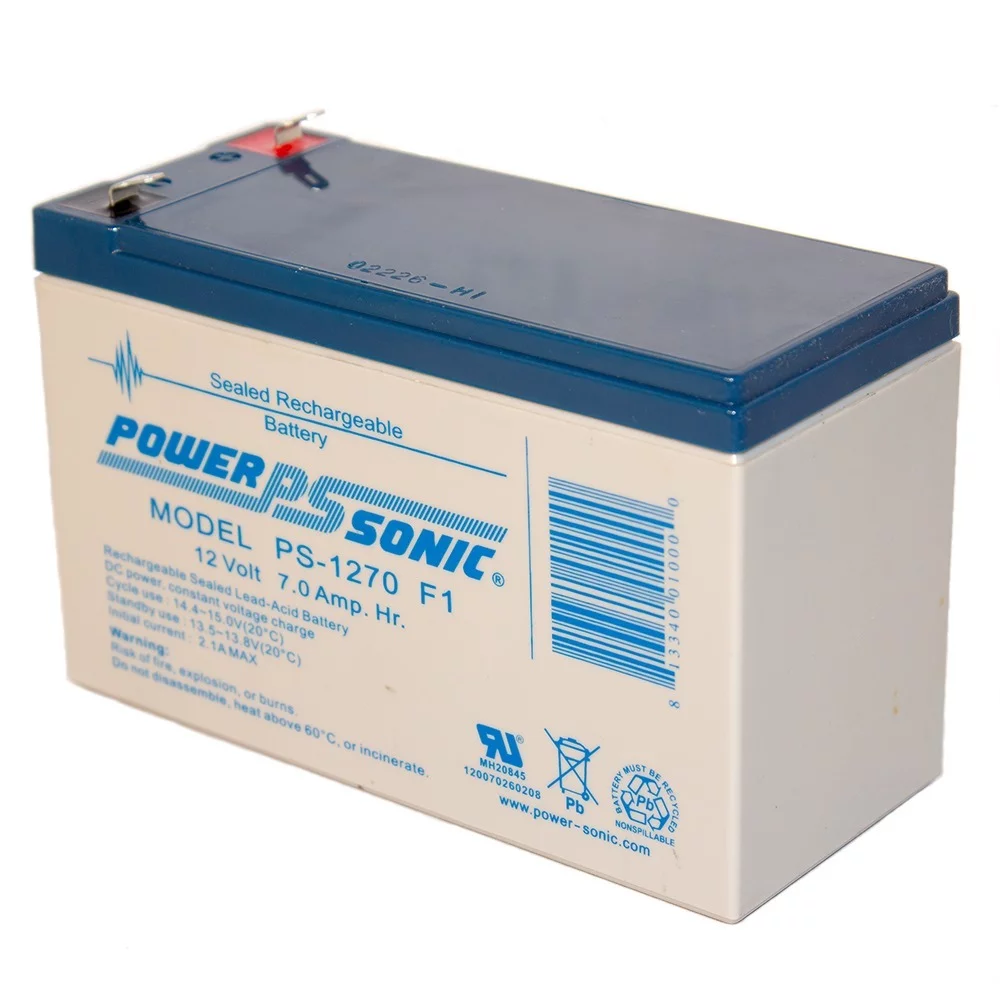 12 volt 7 Amp Hour Sealed Lead Acid Battery for UPS and Alarm Systems - Inhomebuy
