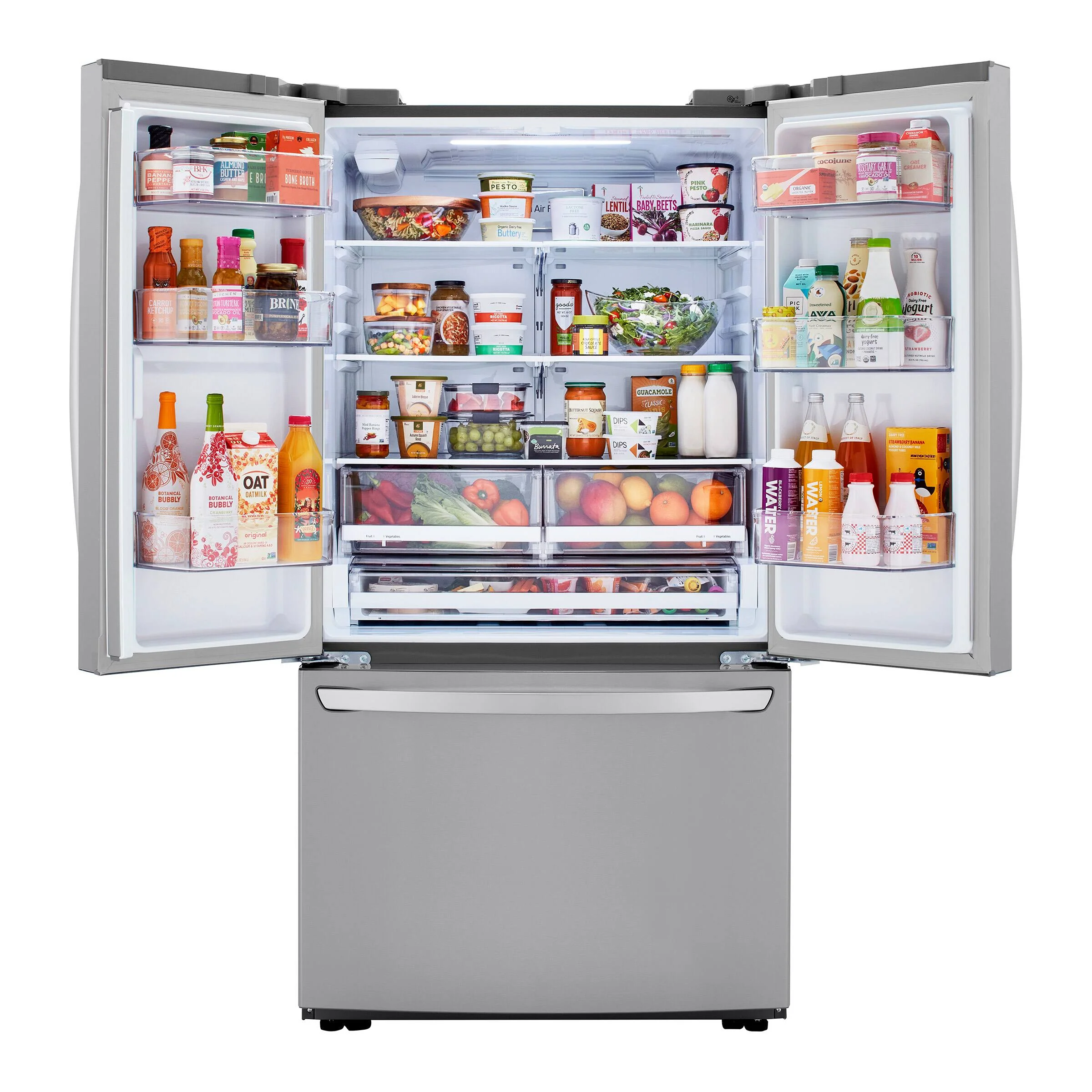 LG 36 in. 29 cu. ft. Smudge-Resistant Stainless Steel French Door Refrigerator - LRFCS29D6S - Inhomebuy