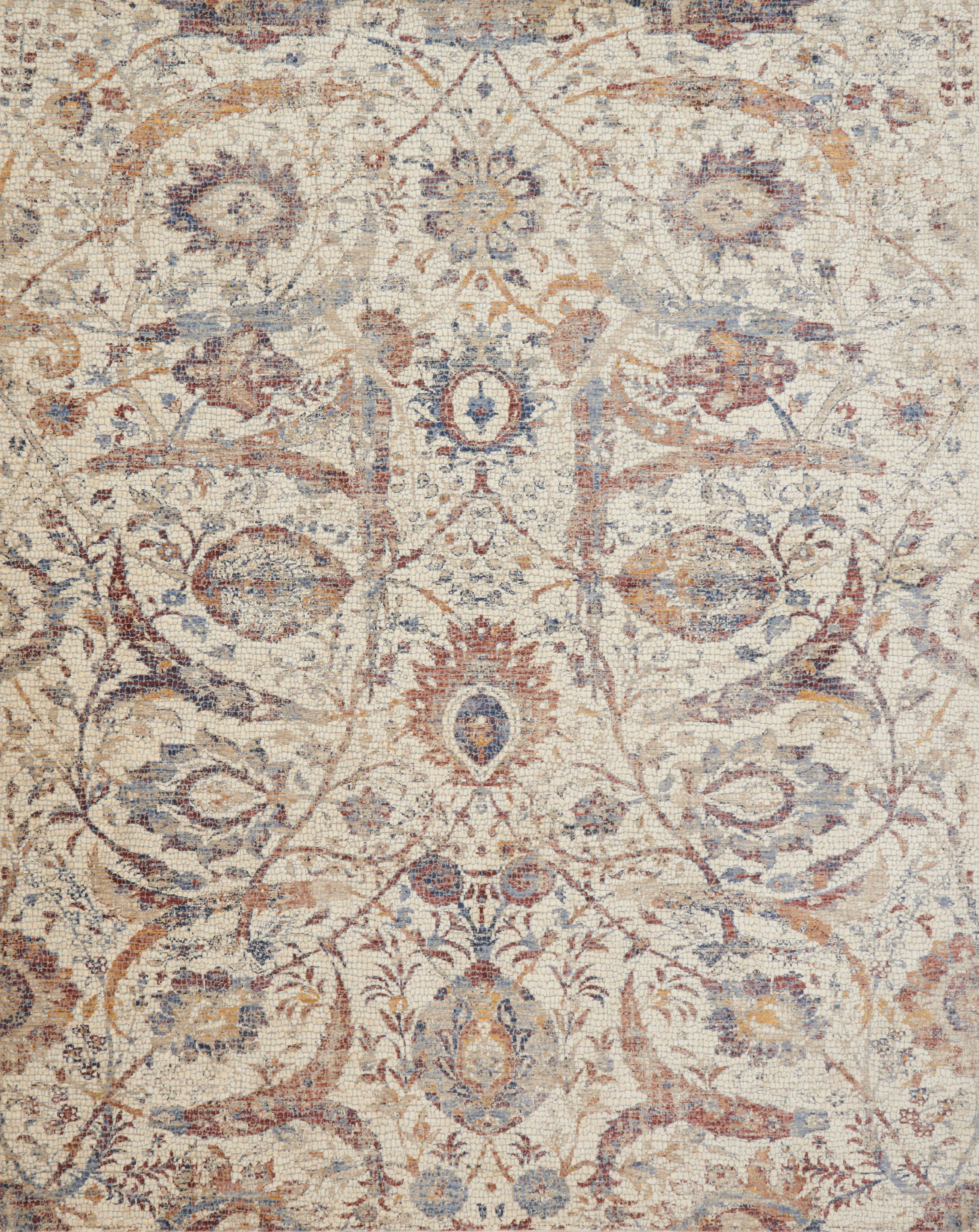 Loloi Rugs Porcia Collection Rug in Ivory, Multi - 9'6