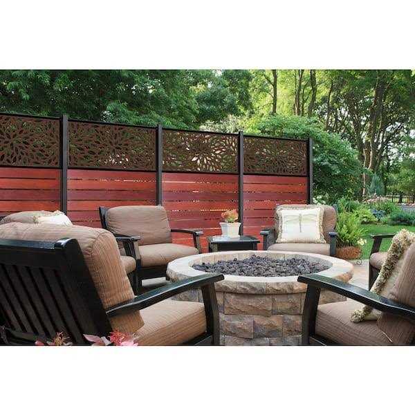 OUSHENG 10 Pack Decorative Garden Fence Total 10ft x 24in Animal Barrier Border - Inhomebuy