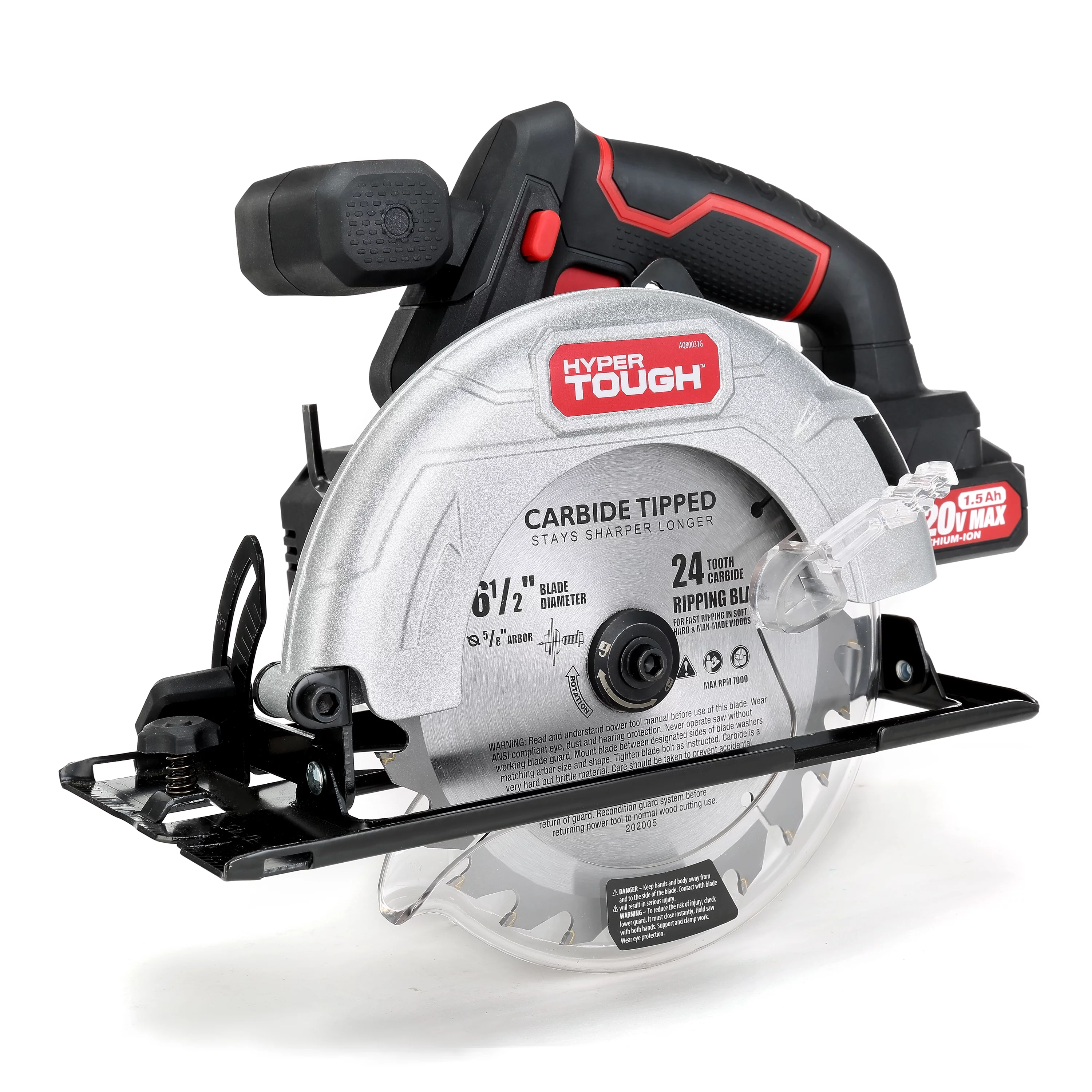 Hyper Tough 20V Cordless 3/8” Drill & Circular Saw Bundle, (2) 1.5Ah Lithium-Ion Batteries & (2) Chargers - Inhomebuy