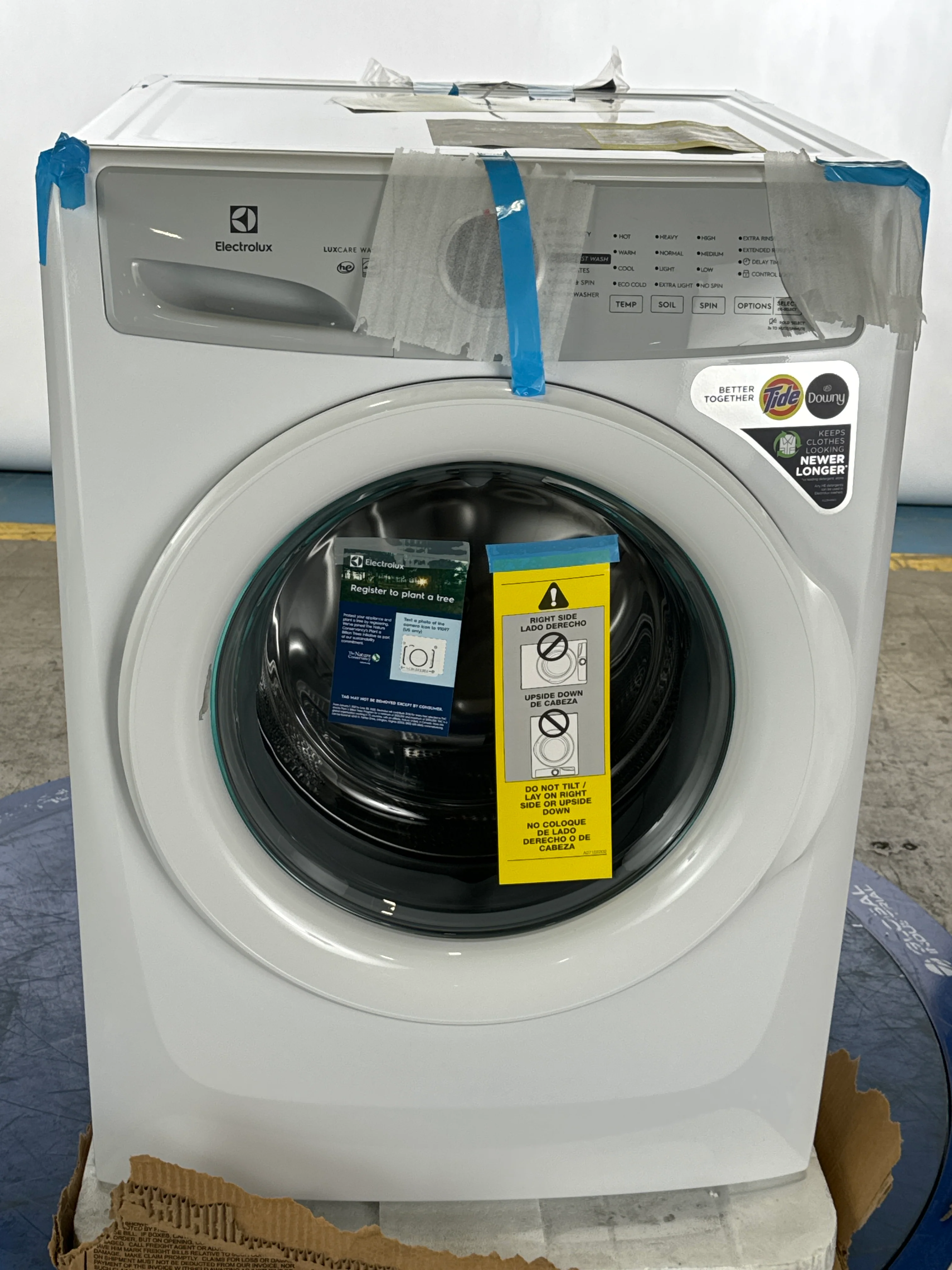 ELECTROLUX 3 SERIES 27 IN. 8.0 CU FT. WHITE ELECTRIC FRONT LOAD DRYER WITH LUXCARE LINT SHIELD - ELFE733CAW - Inhomebuy