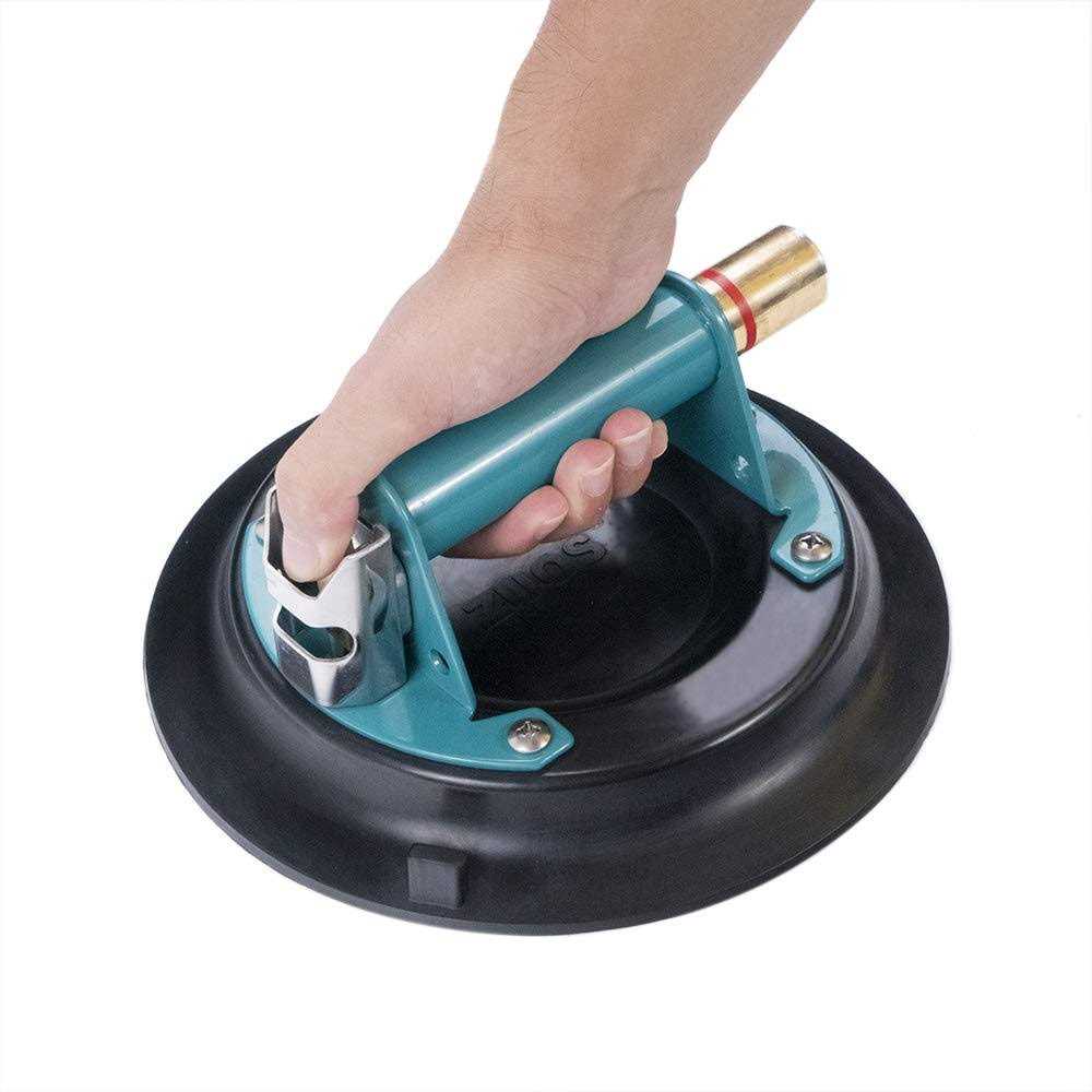 Zuos 8 Glass Suction Cup for Granite & Glass Lifting, Vacuum Suction Cup Vacuum Glass Lifter with Metal Handle and Abs Pump - Inhomebuy