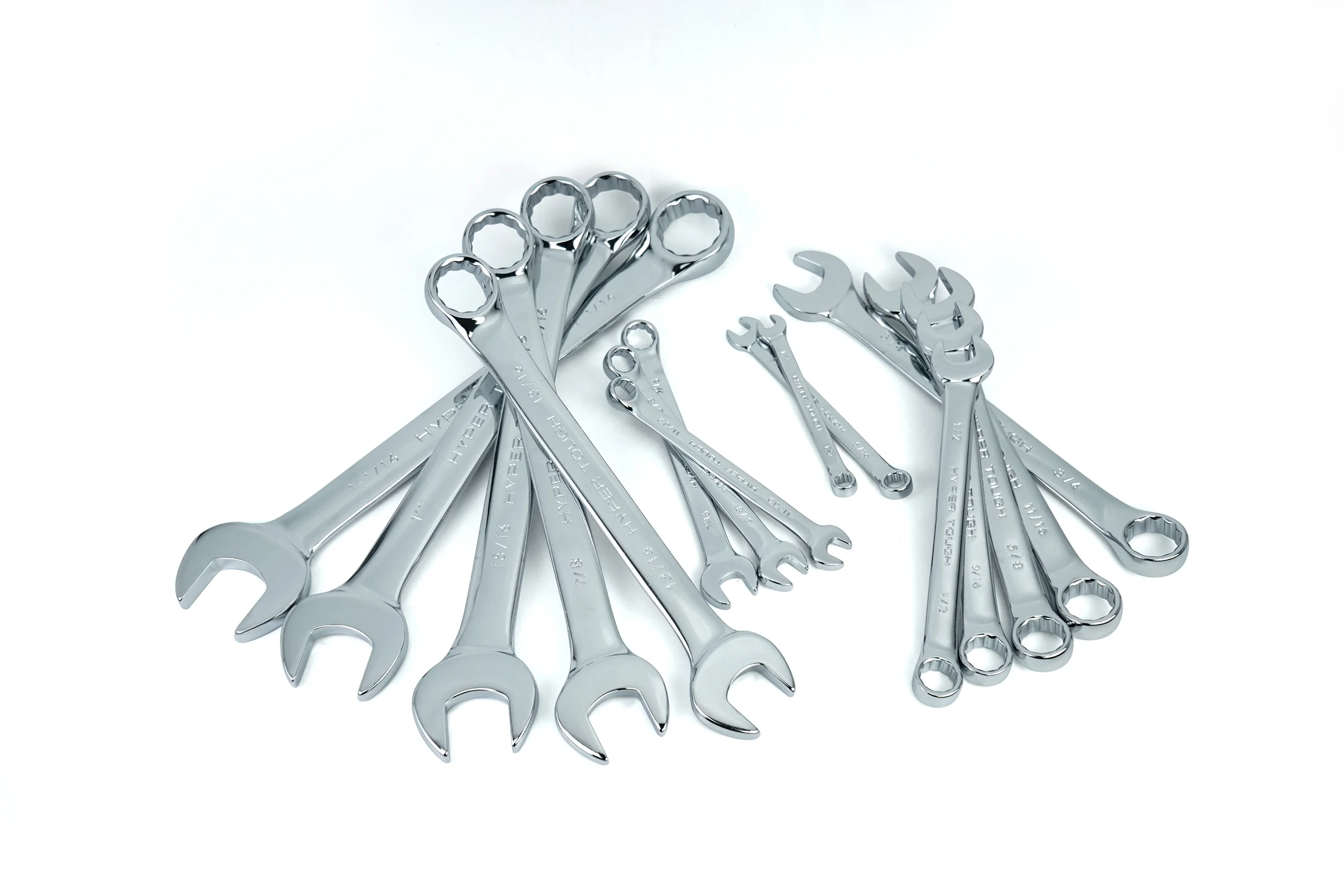 Hyper Tough 15-Piece SAE Combination Wrench Set - Inhomebuy