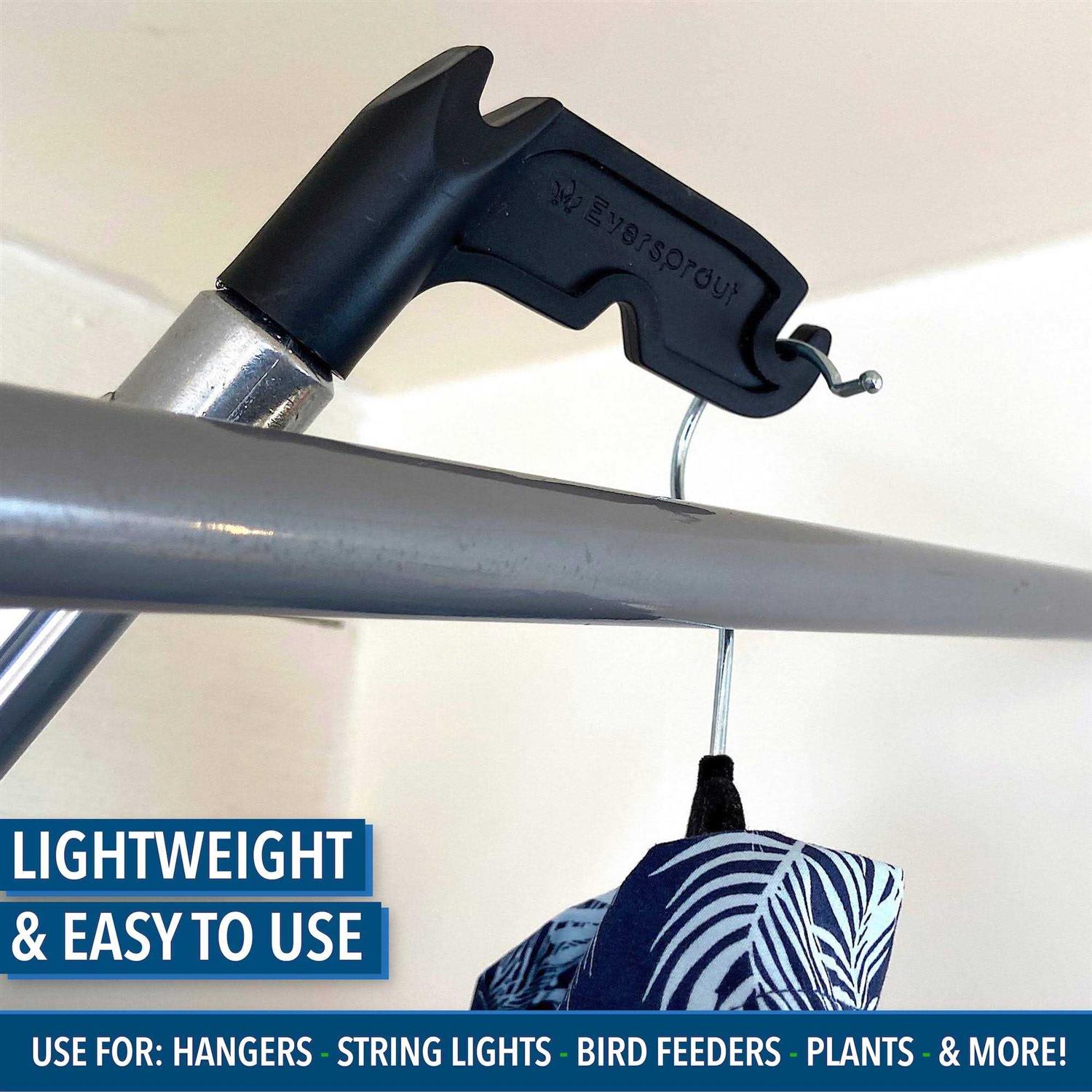 Eversprout 5 to 12 Foot Telescopic Extension Pole Lightweight Sturdy Aluminum Telescoping Pole - Inhomebuy