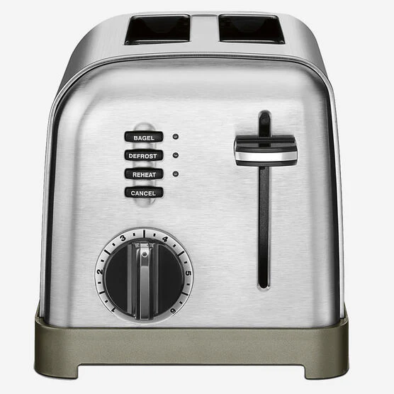Cuisinart MetalClassic Toaster: 2-slice, brushed s/s | CPT-160C - Inhomebuy