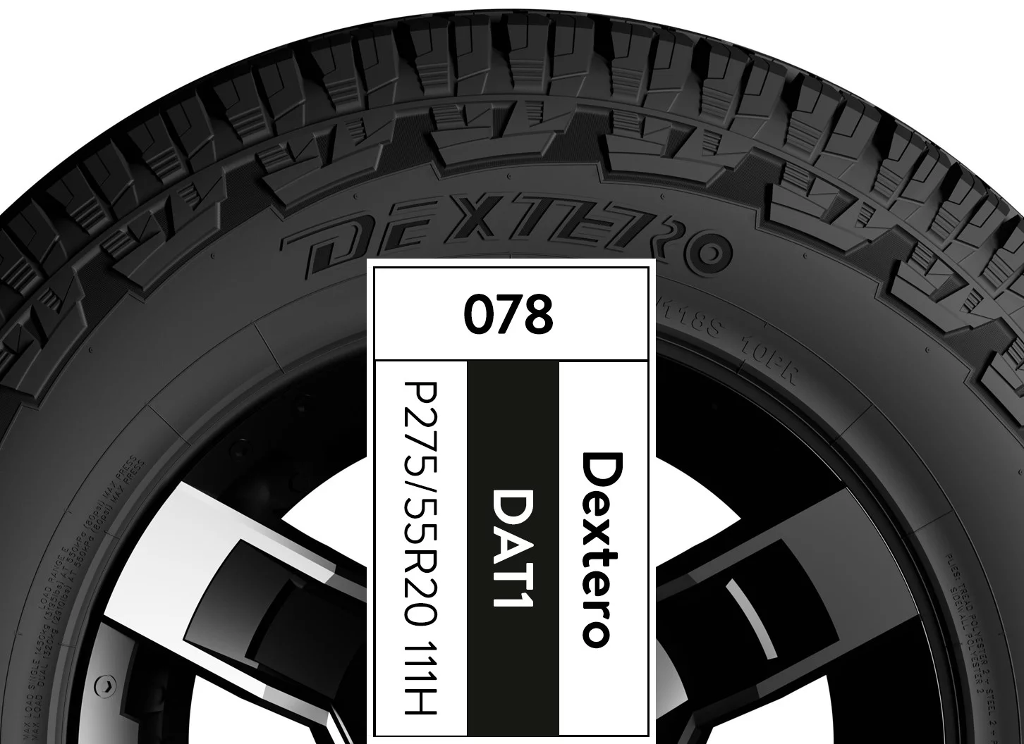 Dextero All Terrain DAT1 P275/55R20 111H Fits: 2007-08 Toyota Tundra Limited, 2021 Toyota Tundra TRD Sport Premium - Inhomebuy