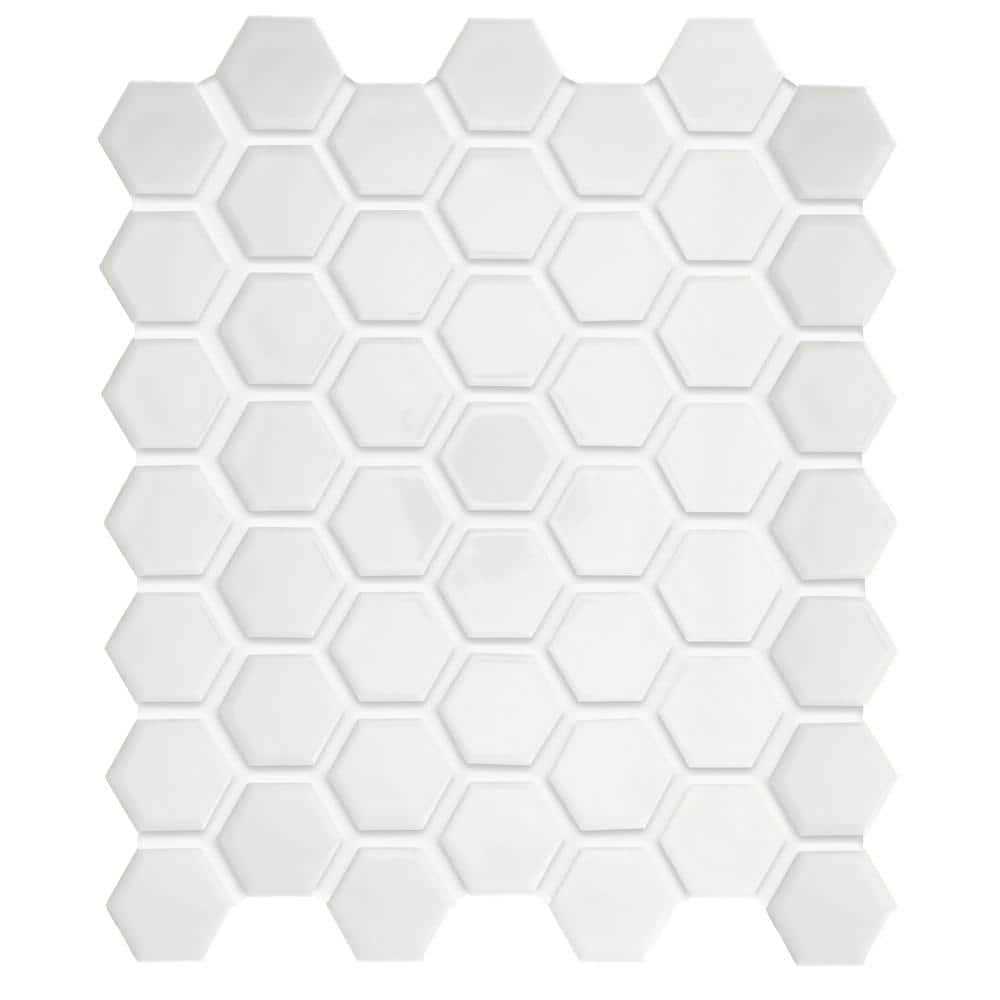 Daltile Restore 10 in. x 12 in. Glazed Ceramic Hexagon Mosaic Tile - Inhomebuy