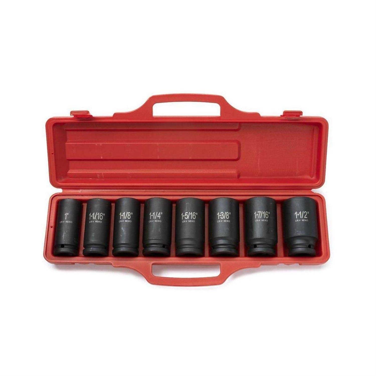 Neiko 02448A 1/2 Drive Master Impact Socket Set - Inhomebuy