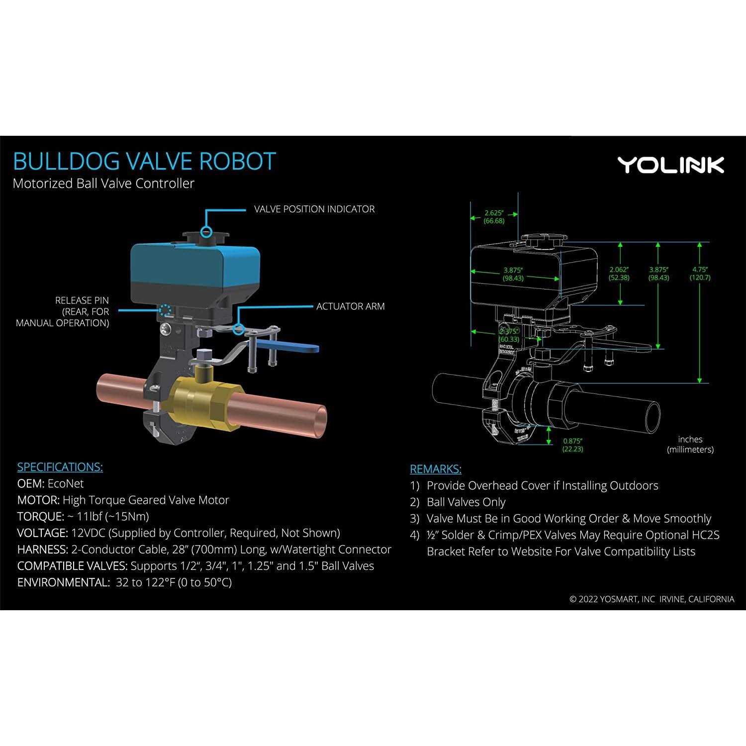 Yolink 1000 ft. Smart Outdoor Temperature Sensor with Probe, Long Range, High and Low Alarm - Inhomebuy