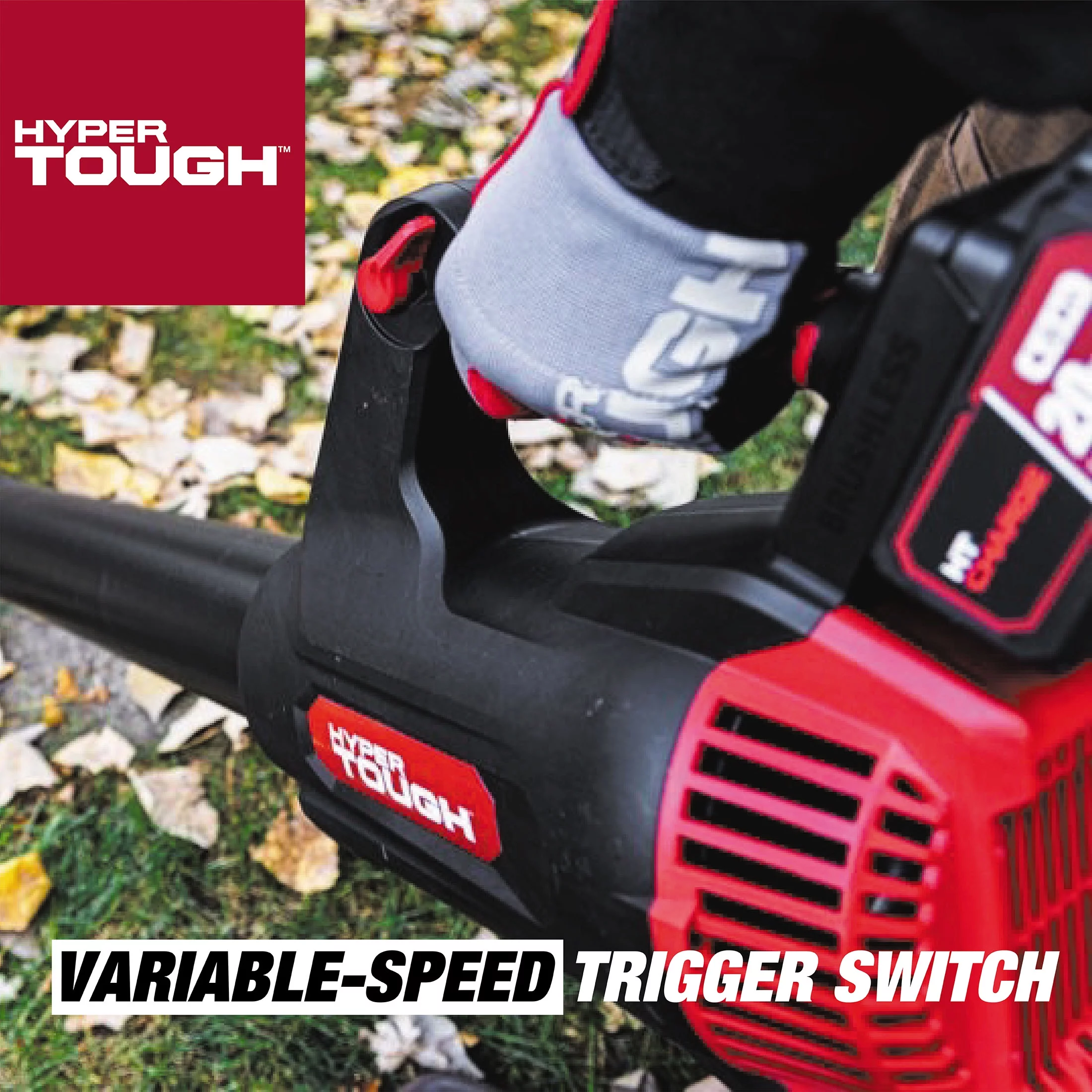 Hyper Tough 20V Max 110 mph 420 Cfm 4.0Ah Brushless Handheld Battery Blower, HT22-401-03-01 - Inhomebuy