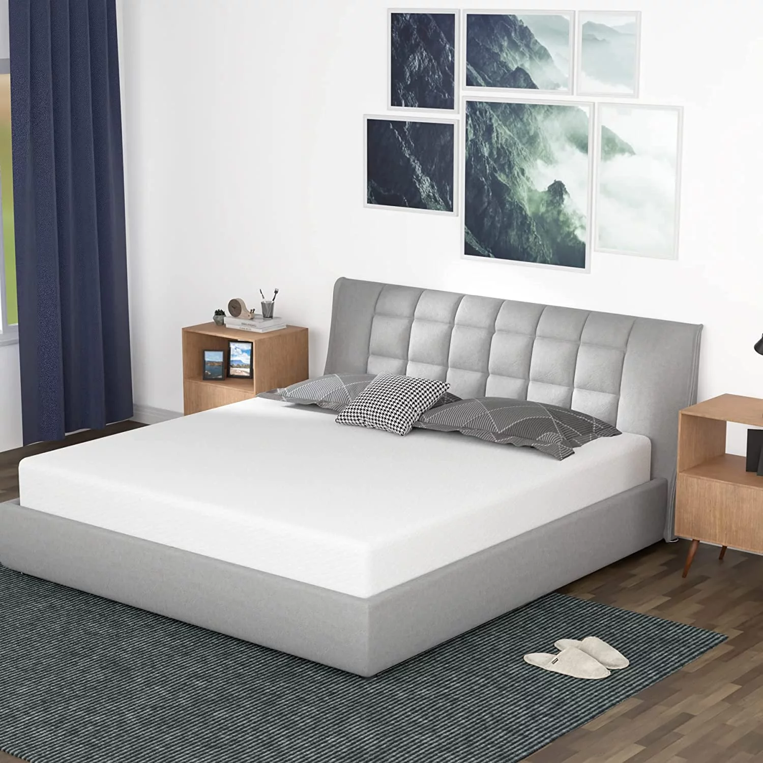 YRLLENSDAN 6 Inch Gel Memory Foam Mattress Medium Firm Mattresses Bed-in-a-Box, Twin - Inhomebuy