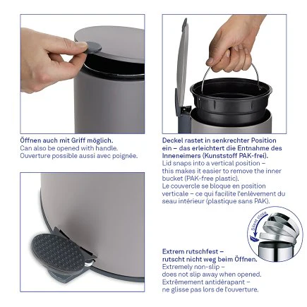 Dust Bin Mats White 3L - Inhomebuy