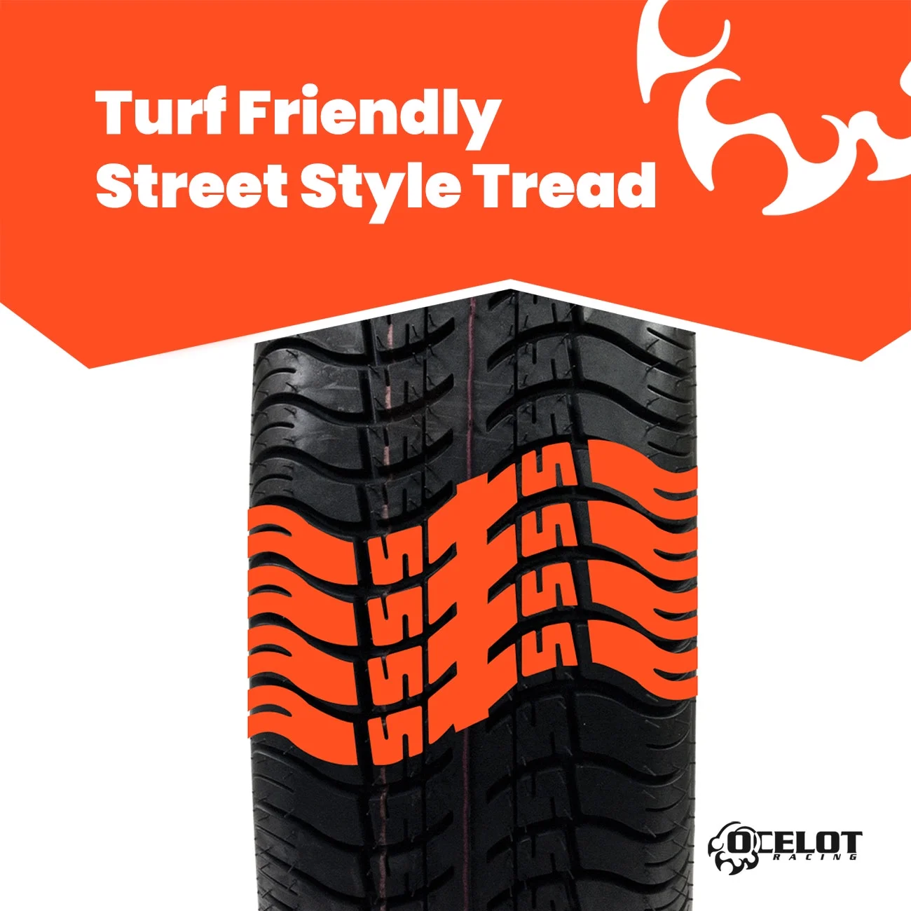 215/40-12 Ocelot Course Pro Golf Cart Tire - Inhomebuy