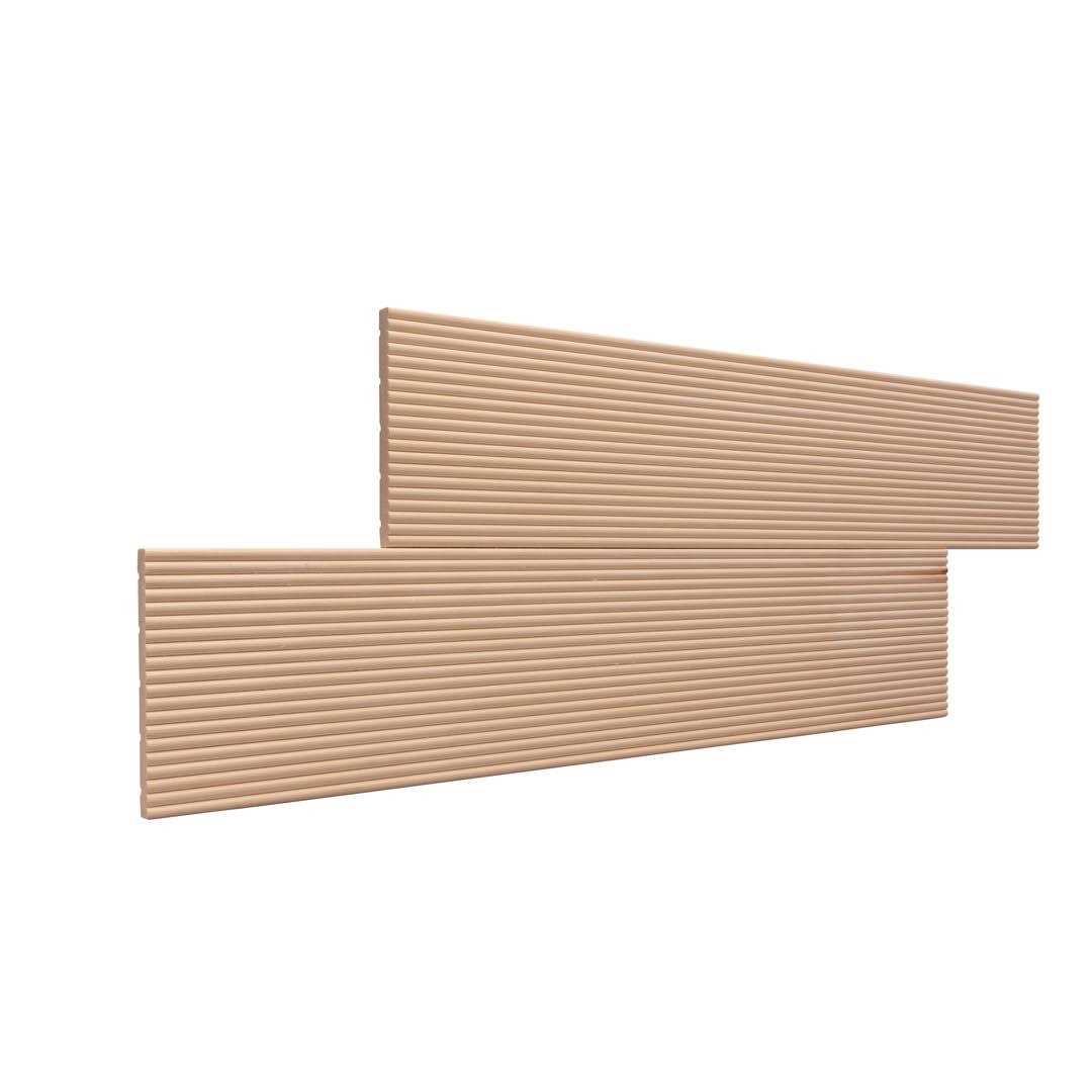 Narrow Reeded 5 x 96 W Accent Moulding Ornamental Mouldings Finish - Inhomebuy