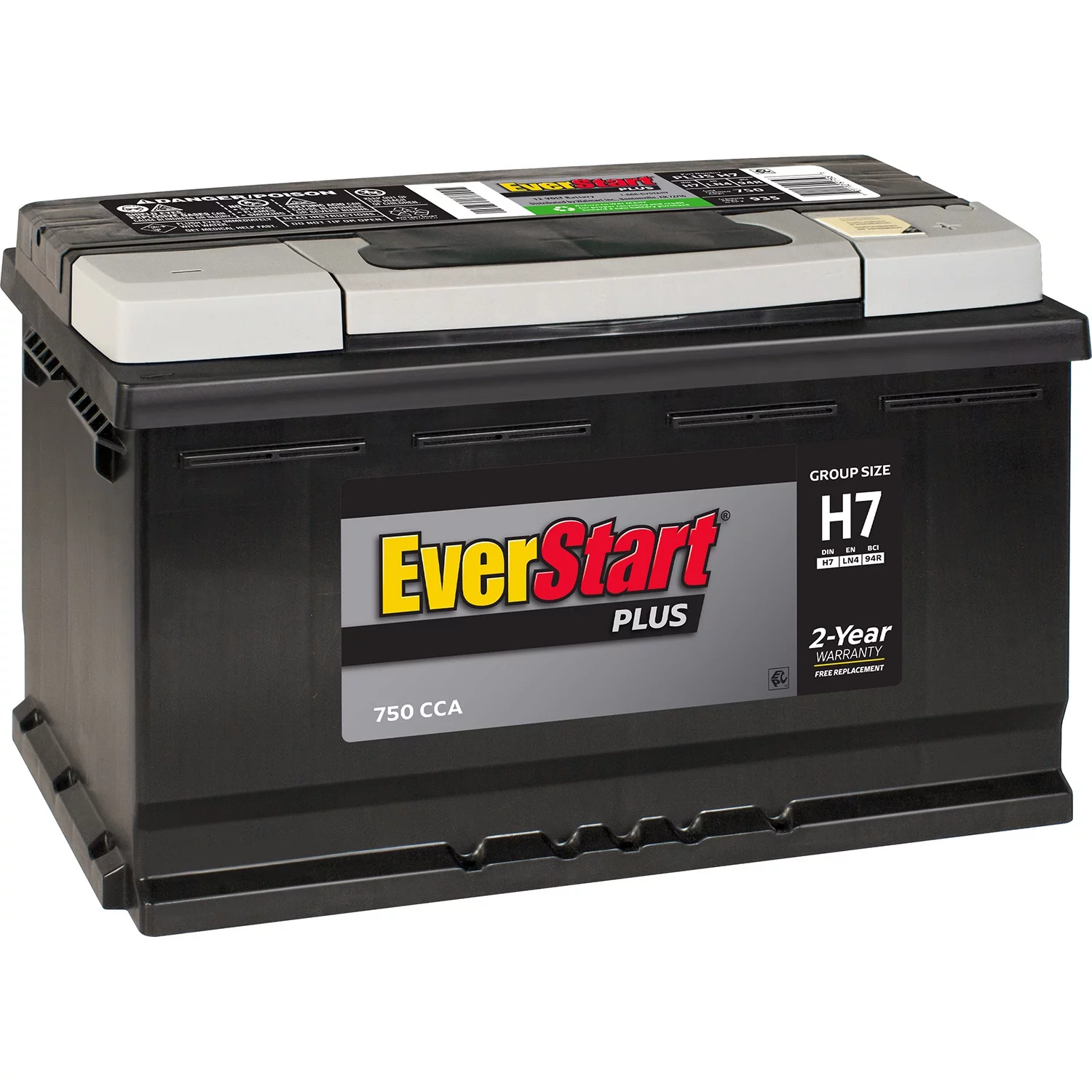 EverStart Plus Lead Acid Automotive Battery, Group Size H7 / LN4 / 94R 12 Volt, 750 CCA - Inhomebuy