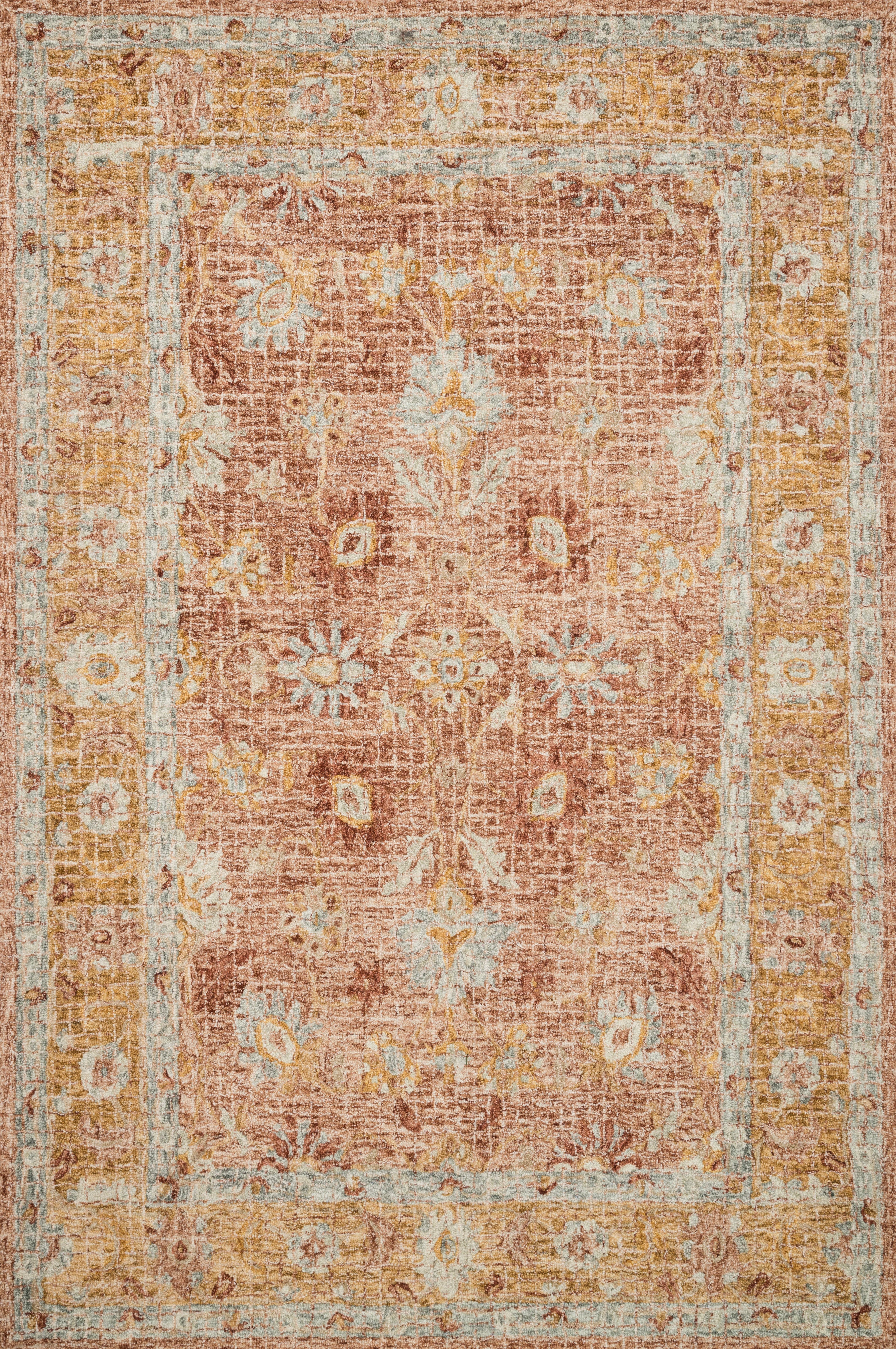 Loloi Rugs Julian Collection Rug in Terracotta, Gold - 12'0