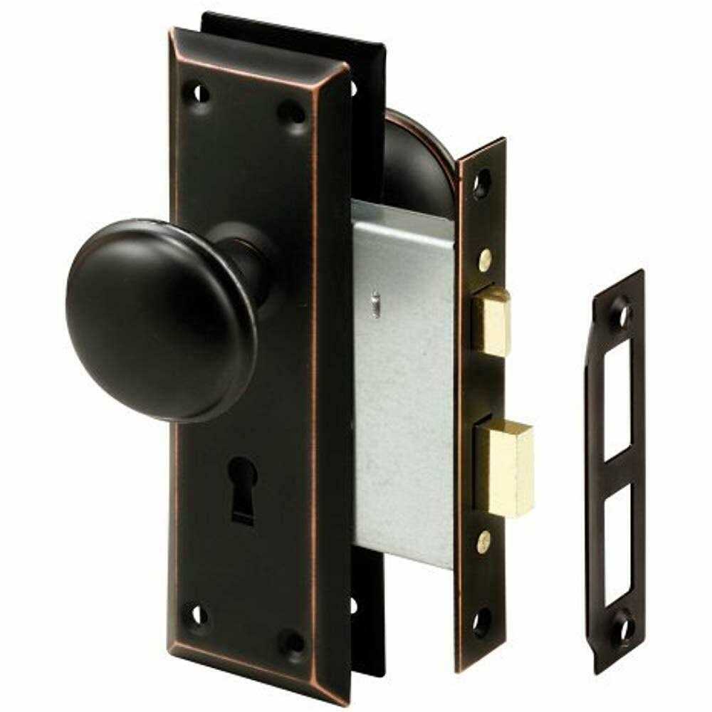 Prime-Line Security Oil Rubbed Bronze Mortise Lockset 1-3/4 - Inhomebuy