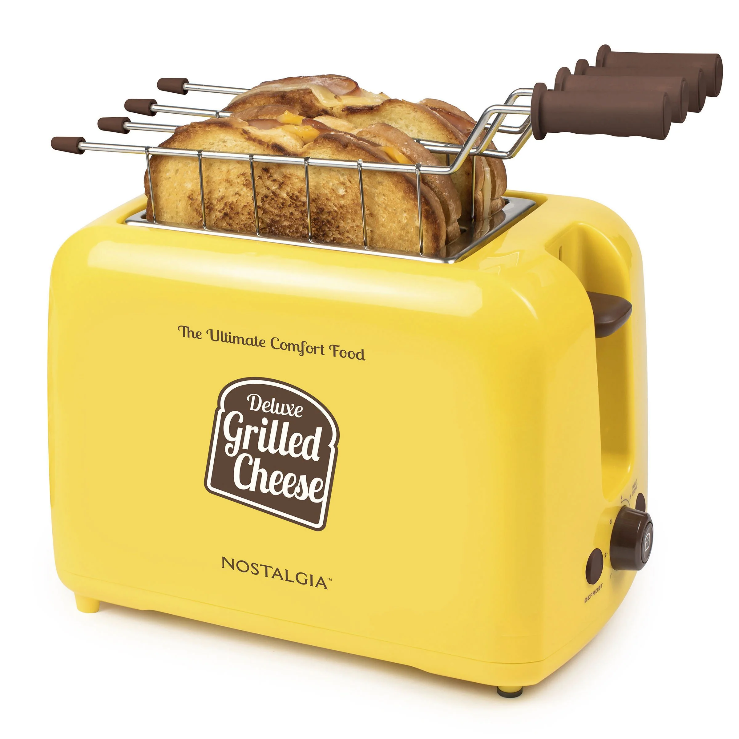 Deluxe Grilled Cheese Sandwich Toaster with Toasting Baskets with Extra Wide Slots - Inhomebuy