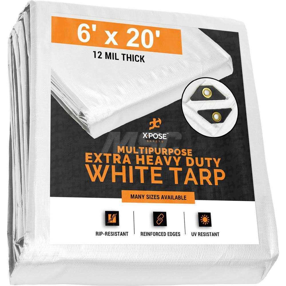 Xpose Safety Heavy Duty Poly Tarp 10 Mil Thick Waterproof, UV Blocking Protective Cover - Inhomebuy