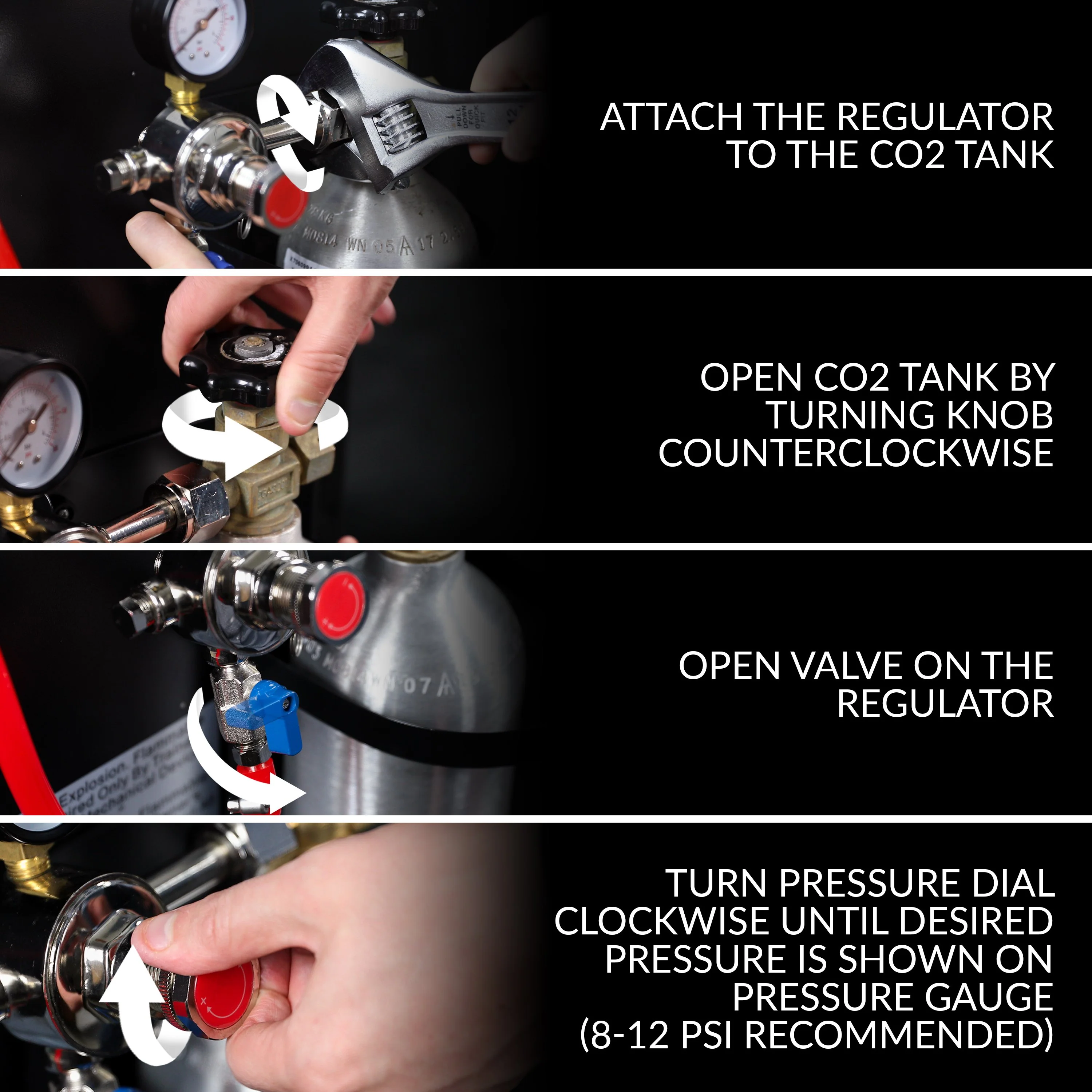 HomeCraft�?4.9 Cu. Ft. Full Size Kegerator Draft Beer Dispenser, Black Stainless Steel - Inhomebuy