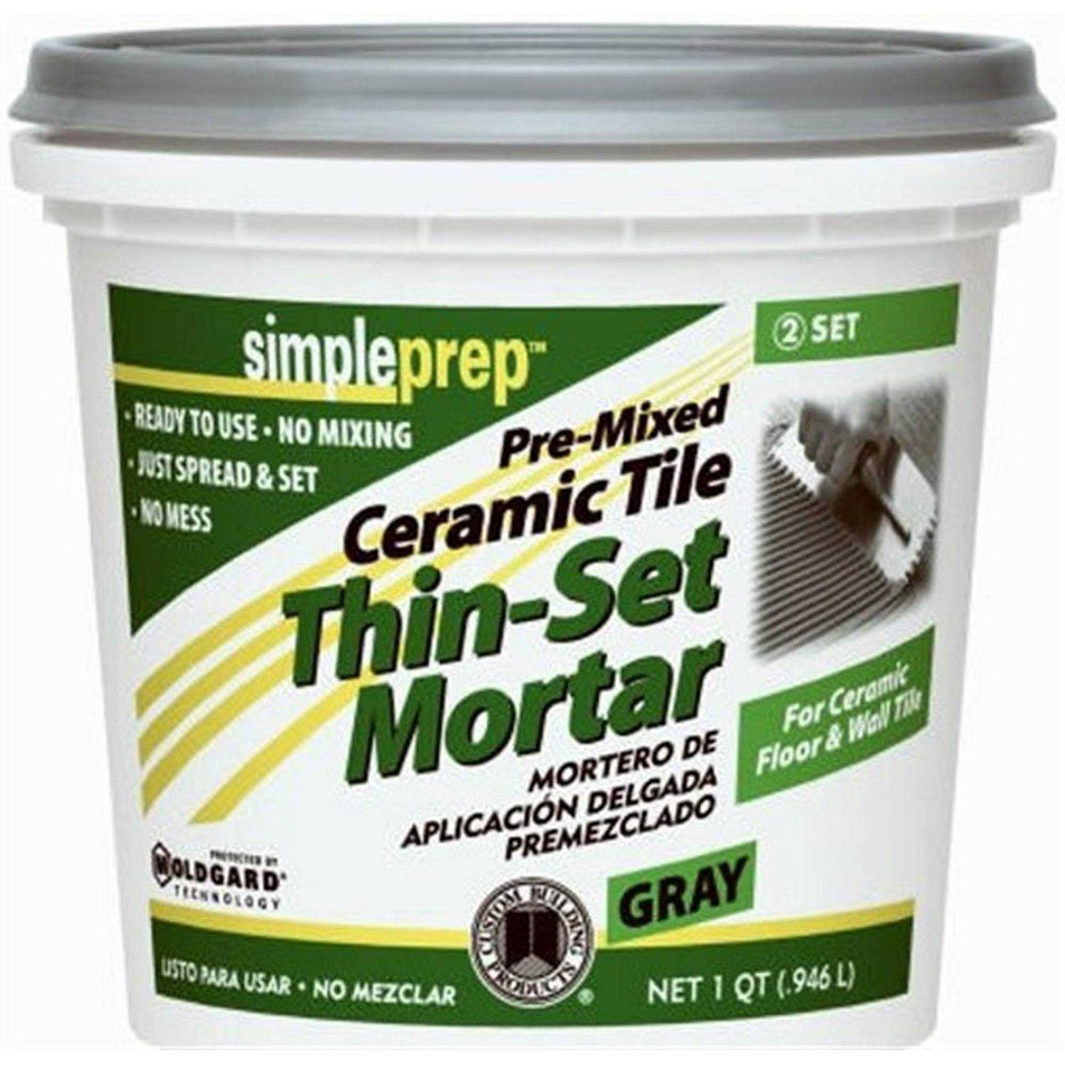 Custom Building Products SimpleGrout Indoor Natural Gray Grout 1 qt - Inhomebuy