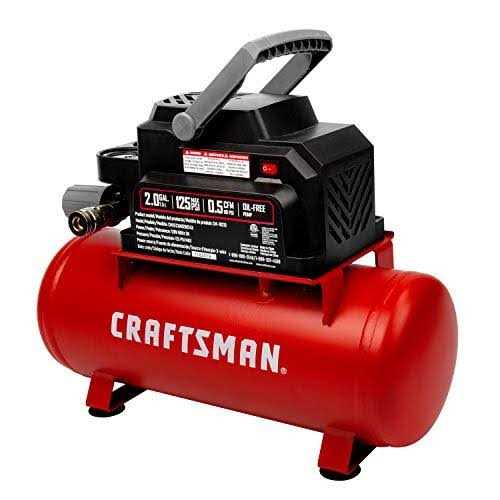 Craftsman 2 gal Horizontal Portable Air Compressor 125 psi 0.33 HP - Inhomebuy