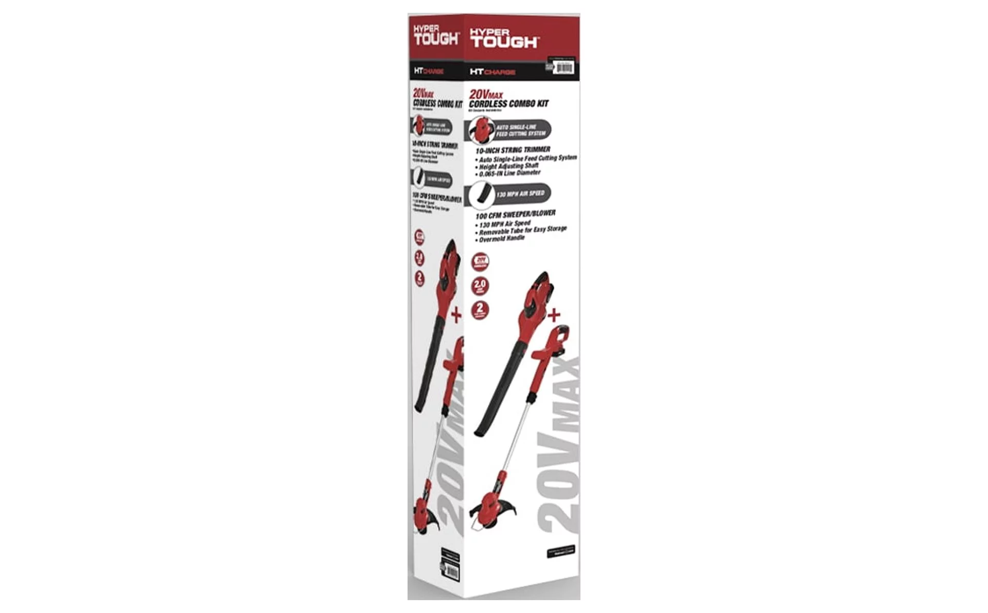 Hyper Tough 20V MAX Cordless Trimmer Sweeper Combo, HT19-401-003-07 - Inhomebuy