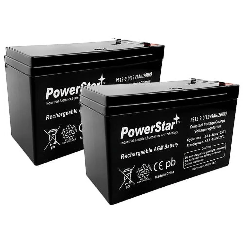 12V 9AH Sealed Lead Acid SLA Battery for RAZOR Scooter -2Pack - Inhomebuy