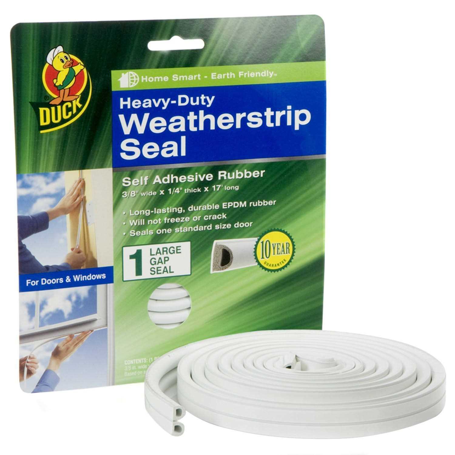 Duck Heavy-Duty Rubber Gap Weatherstrip Seal - Inhomebuy