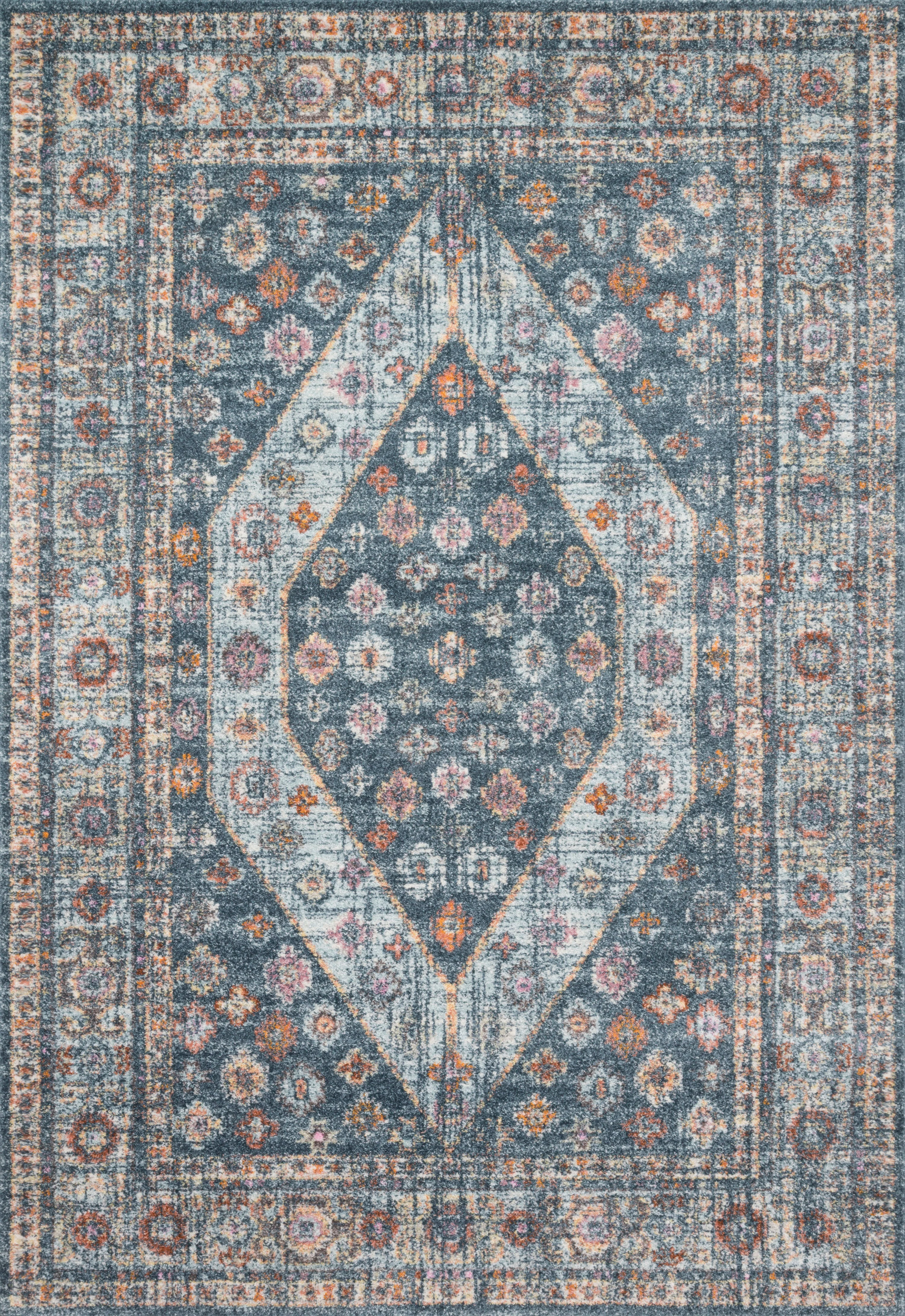Loloi Rugs Clara Collection Rug in Blue, Lt. Blue - 11'6