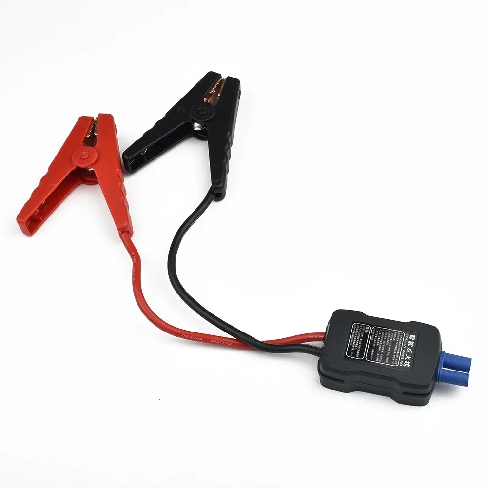 Car Jump Starter Booster Cable Battery Alligator Clamp LED Indicator - Inhomebuy