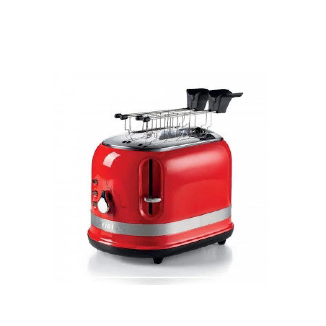 Toaster For 2 Slices With Tongs Moderna Range Black - Inhomebuy