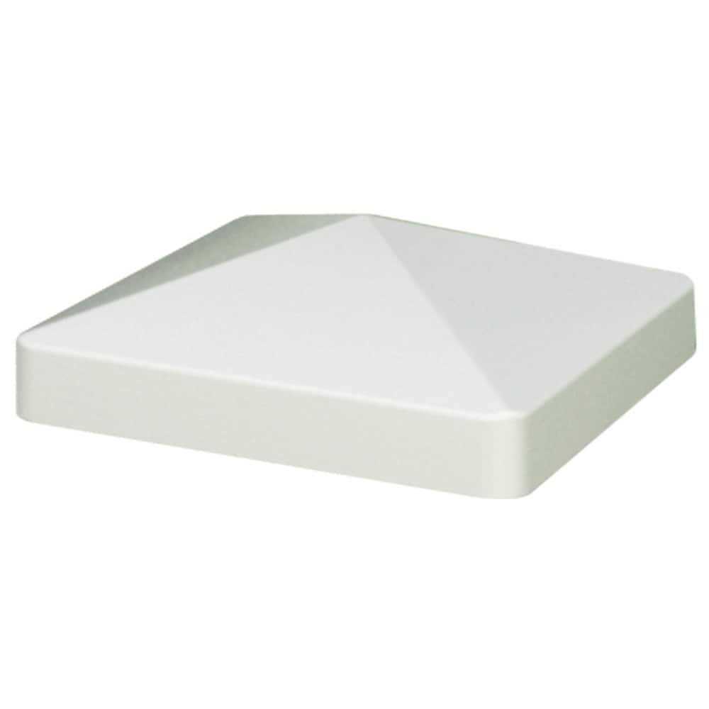 Outdoor Essentials 5 in. x 5 in. White Vinyl Gothic Fence Post Cap - Inhomebuy