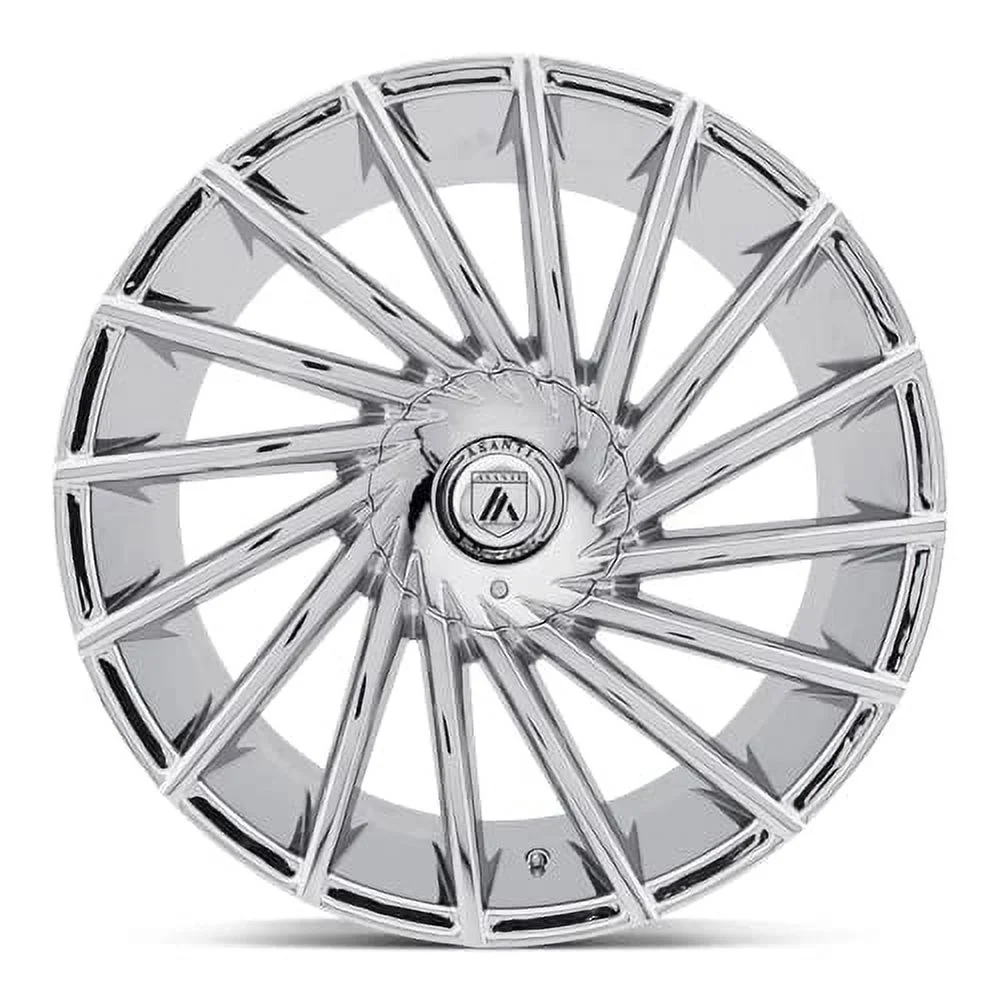 ASANTI BLACK ABL-18 MATAR 20X8.5 BLANK 15ET 74.1CB CHROME WHEEL - Inhomebuy