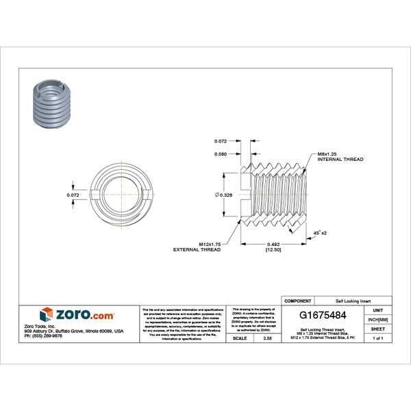 E-Z LOK Threaded Insert for Soft Wood 951618-25 - Inhomebuy