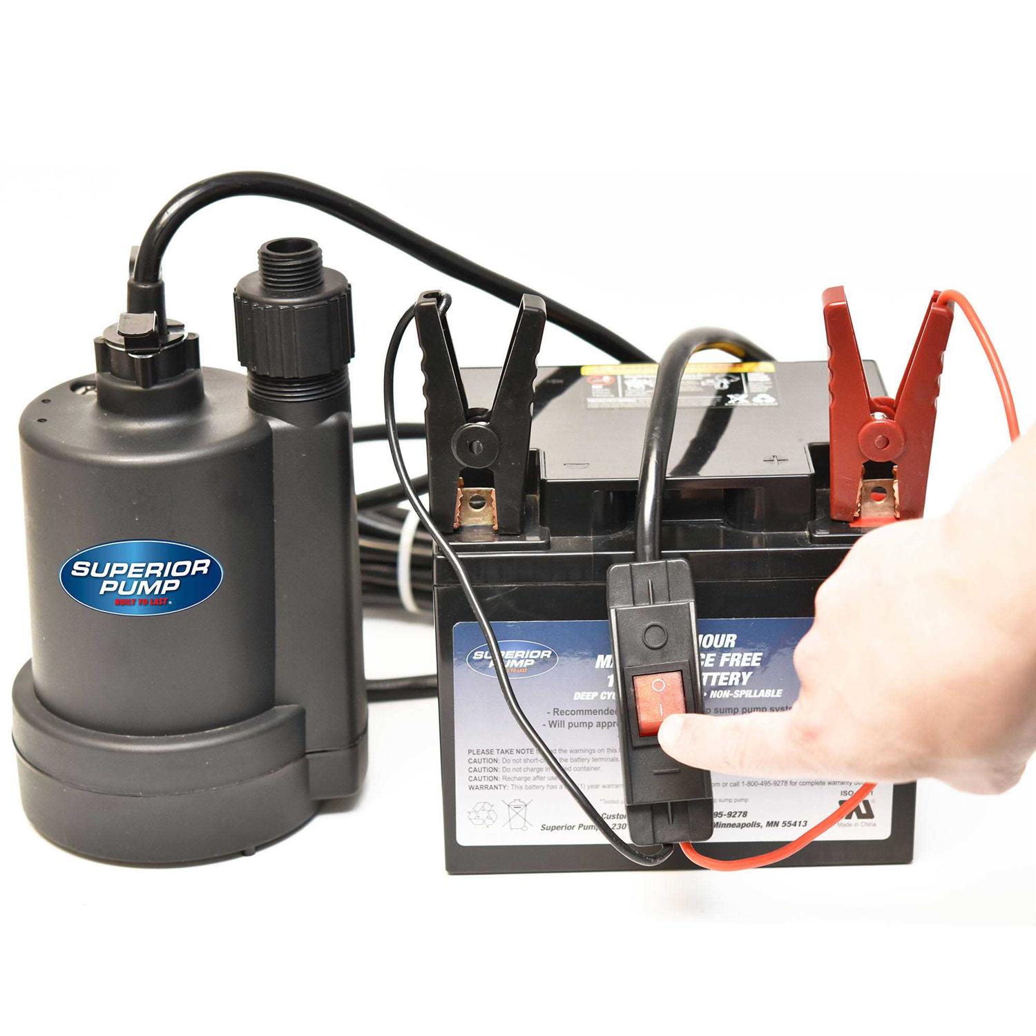 Superior Pump 1/4 HP Submersible Thermoplastic Utility Pump Kit - Inhomebuy
