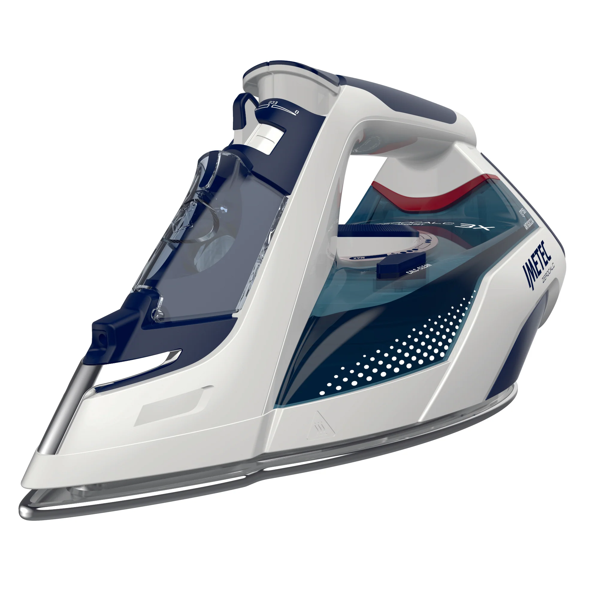 Imetec Steam Iron , 3X Zero Calc  Z3 3500, 2400W, 150G , Anti Drup, S/S Plate - Inhomebuy