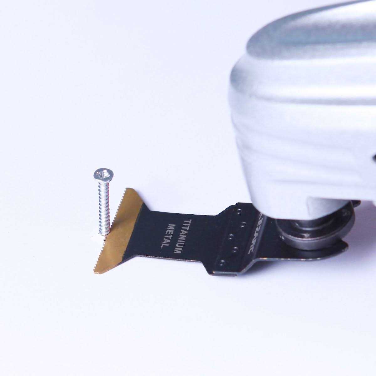 EZARC Oscillating Tool Blades Carbide Multitool Saw Blades for Hard Material, Hardened Metal, Nails, Bolts and Screws - Inhomebuy